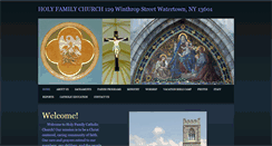Desktop Screenshot of holyfamilywatertown.org