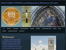 Tablet Screenshot of holyfamilywatertown.org